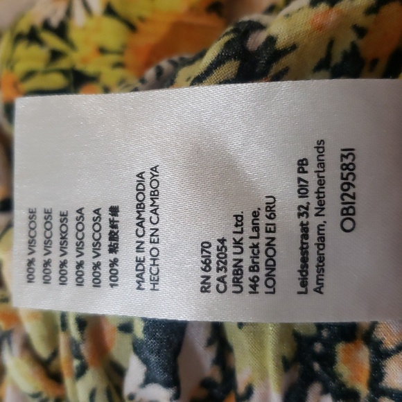 Urban Outfitters Carmen Gold and White Sunflower Hippie Pants - Picture 13 of 13